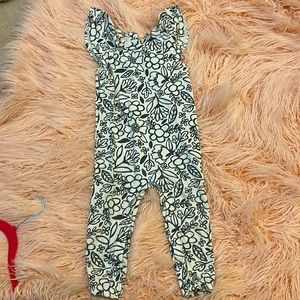 Baby Cat and Jack Flutter Sleeve Jumpsuit With Snaps